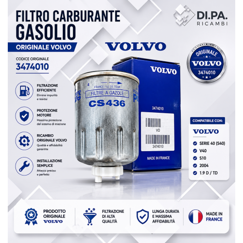 FILTRO GASOLIO CARBURANTE...