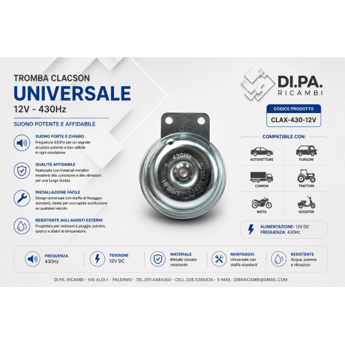 TROMBA CLACSON UNIVERSALE...