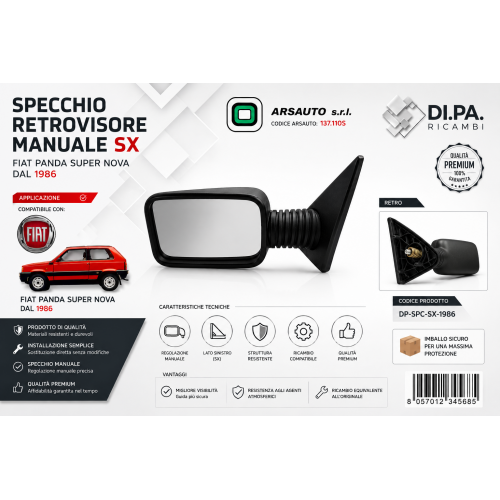 SPECCHIETTO SINISTRO FIAT...
