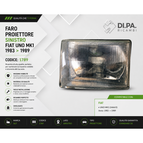 FARO PROIETTORE SINISTRO...