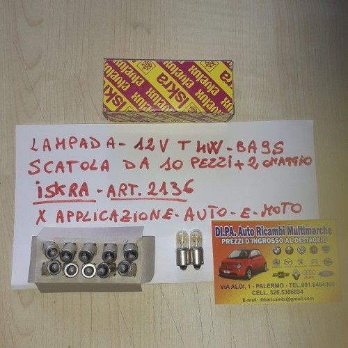LAMPADA 12V T 4W BA9S...