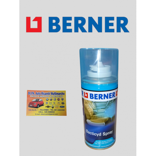 SPRAY IGIENIZZANTE ARIA CONDIZIONATA ANTIMUFFA ABITACOLO BERNER 150 ML